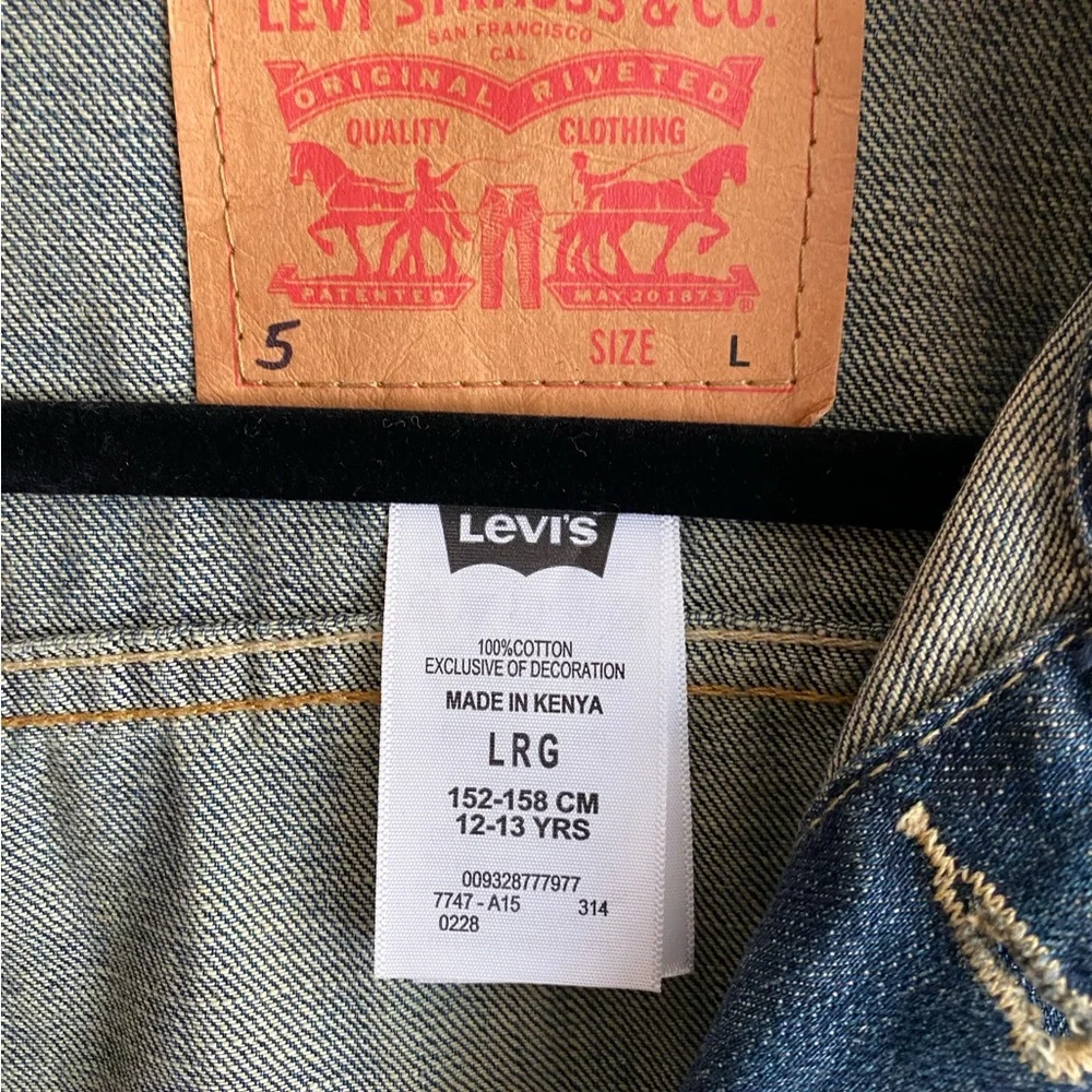 Levi’s Trucker Denim Jacket Teen Large